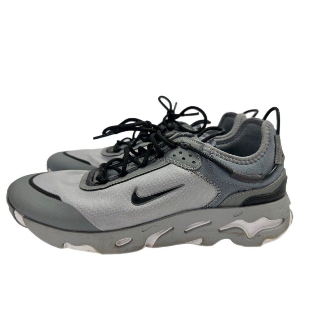 Nike React Live SE Stadium Gray Lifestyle  Shoes Sneakers DD6879 001 SIZE 9.5